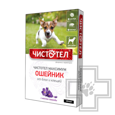 Чистотел Максимум Ошейник от блох и клещей для собак