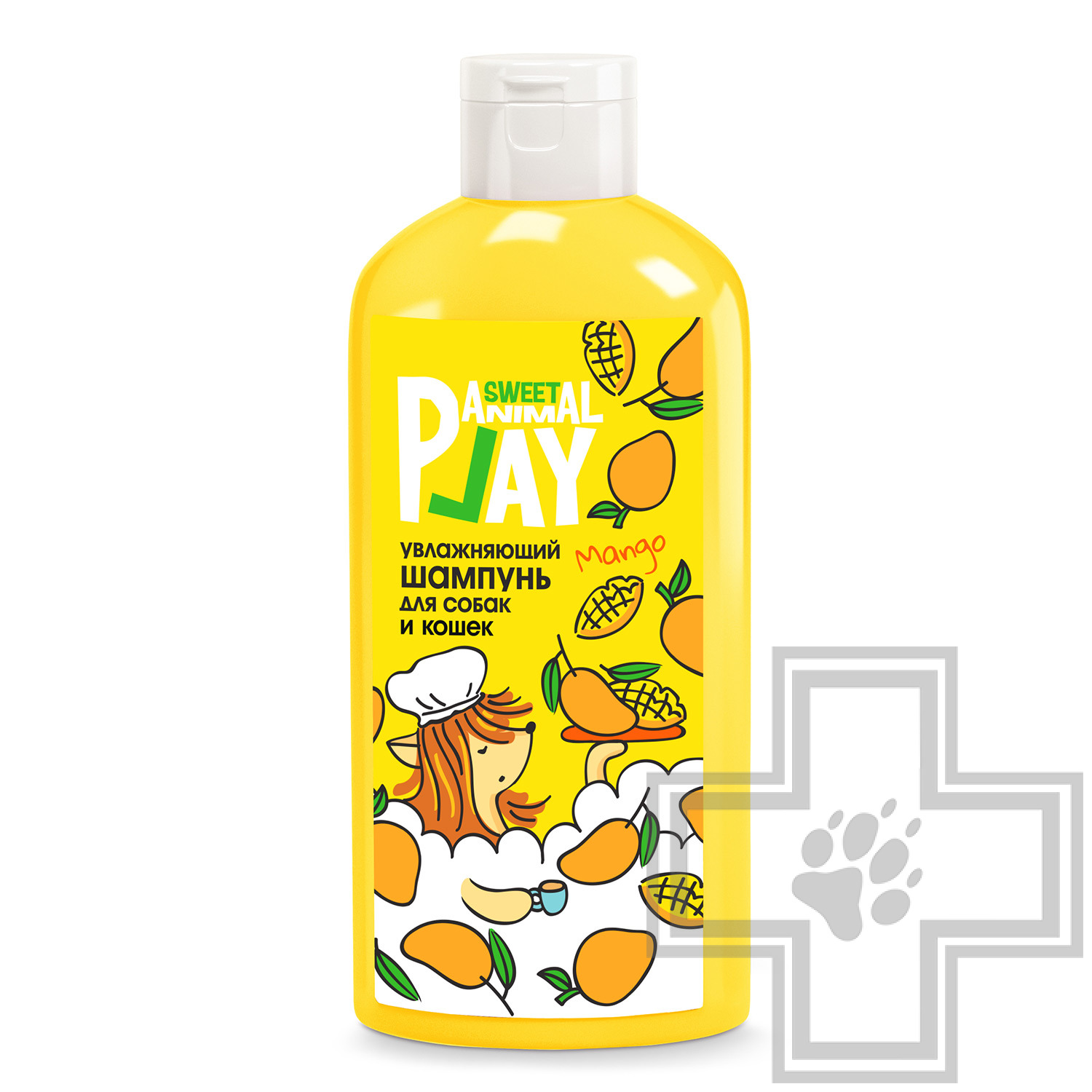 Animal Play Sweet Шампунь увлажняющий "Тропический манго" для собак и кошек