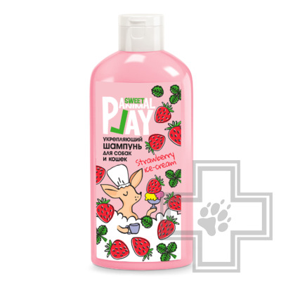Animal Play Sweet Шампунь укрепляющий "Клубничное мороженое" для собак и кошек
