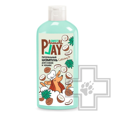 Animal Play Sweet Шампунь питательный "Взрывной кокос" для собак и кошек