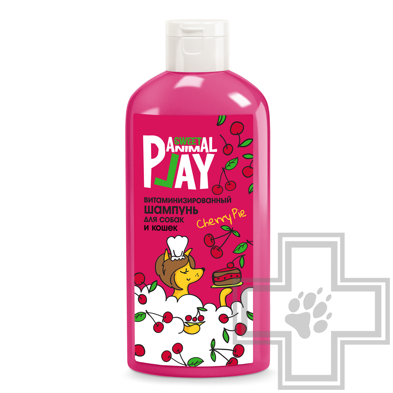 Animal Play Sweet Шампунь витаминизированный "Вишневый пай" для собак и кошек