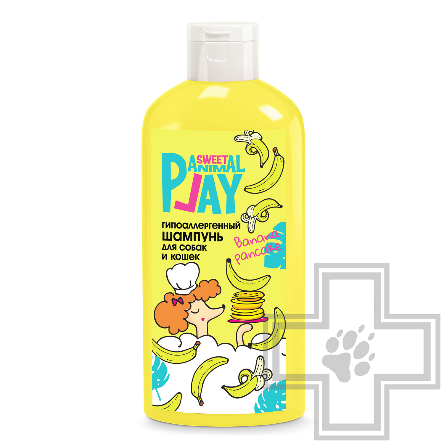 Animal Play Sweet Шампунь гипоаллергенный "Банановый панкейк" для собак и кошек