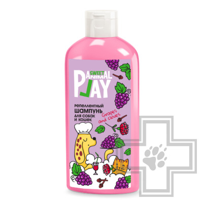 Animal Play Sweet Шампунь репеллентный "Виноград и гвоздика" для собак и кошек