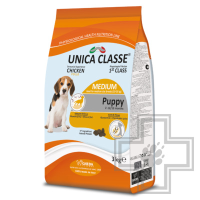 Unica Classe Puppy Medium Корм для щенков средних пород, с курицей