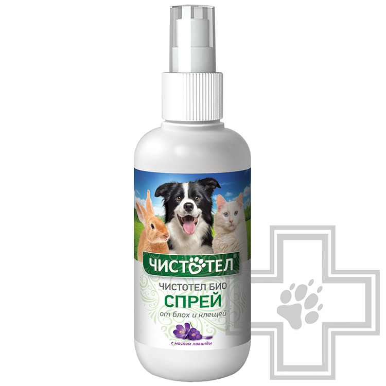 Чистотел Био Спрей от блох и клещей для собак, кошек, кроликов и грызунов