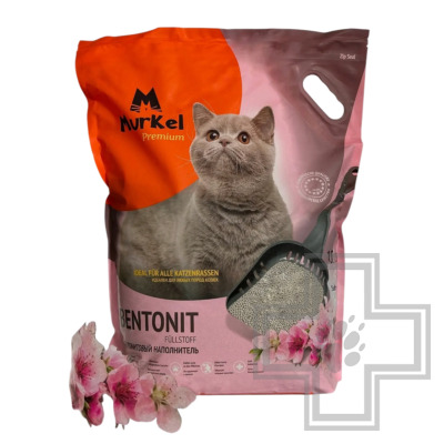 Murkel Наполнитель бентонитовый комкующийся, с ароматом сакуры