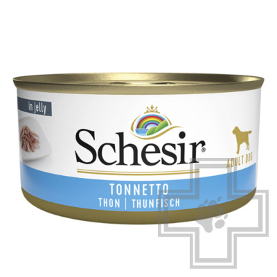Schesir Консервы для взрослых собак, с тунцом в желе