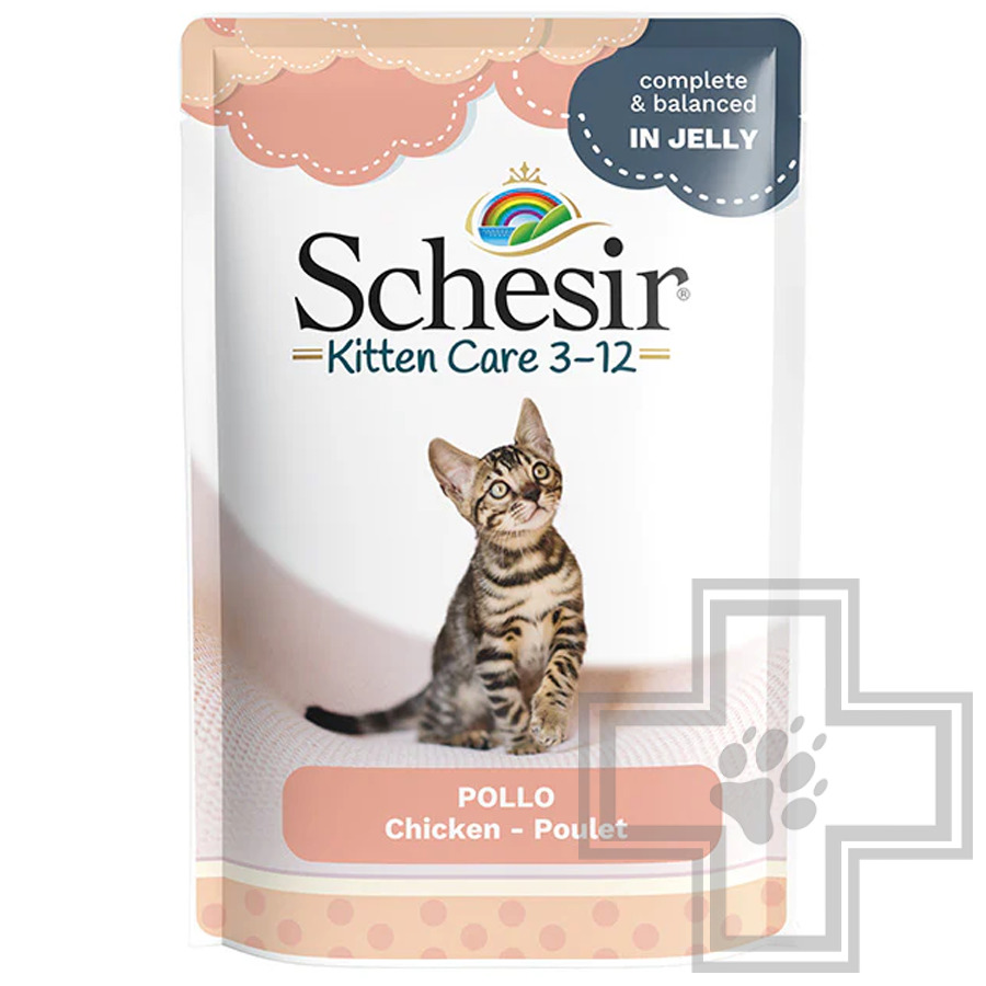Schesir Пресервы для котят, с курицей в желе