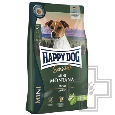 Happy Dog Sensible Mini Montana Корм для взрослых собак мелких пород, с кониной и картофелем