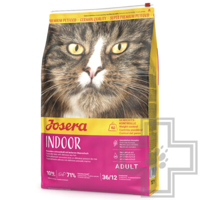 Josera Indoor Adult 36/12 Корм для взрослых стерилизованных кошек, с птицей, рыбой и бататом