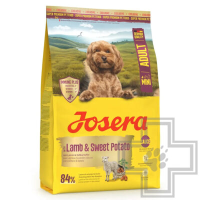 Josera Mini 26/16 Корм для взрослых собак мелких пород, с ягненком и бататом
