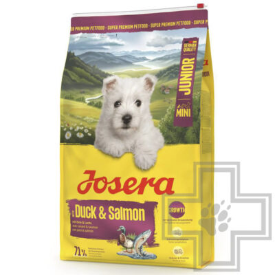 Josera Junior / Adult Mini 29/18 Корм для щенков и взрослых собак мелких пород, с уткой и лососем