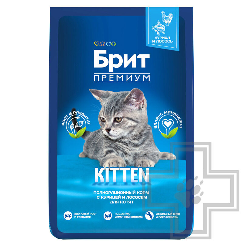 Брит Премиум Kitten Корм для котят, с курицей