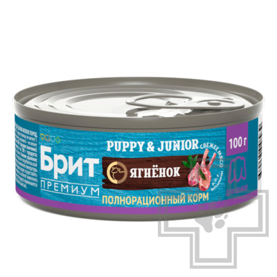 Брит Премиум Puppy Консервы для щенков всех пород, с ягненком