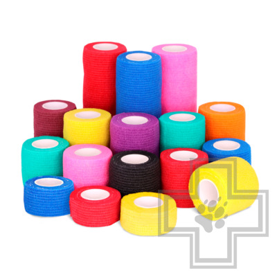 VitaVet Бинт самофиксирующийся горький, красный