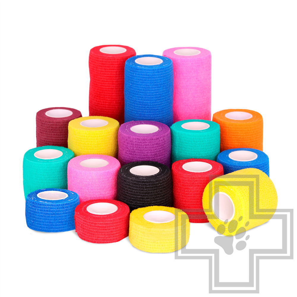 VitaVet Бинт самофиксирующийся горький, красный