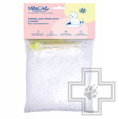 VitaVet Care Набор для сбора мочи у кошек, без консерванта для всех видов анализа