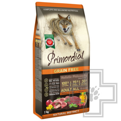 Primordial Adult All Breed Корм для взрослых собак, с диким кабаном и ягненком
