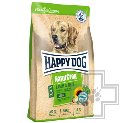 Happy Dog Naturcroq Корм для взрослых собак с чувствительным пищеварением, с ягненком и рисом