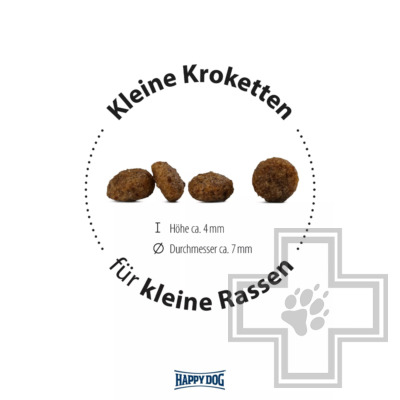 Happy Dog Mini Puppy Sensible Корм для щенков до 12 месяцев мелких пород, с ягненком и рисом