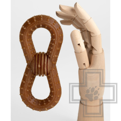 INDIGO Игрушка Кость "Восьмерка" жевательная с древесным волокном для собак