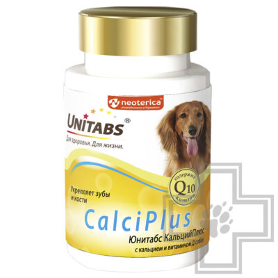 Unitabs CalciPlus Витаминно-минеральный комплекс для зубов и костей для собак