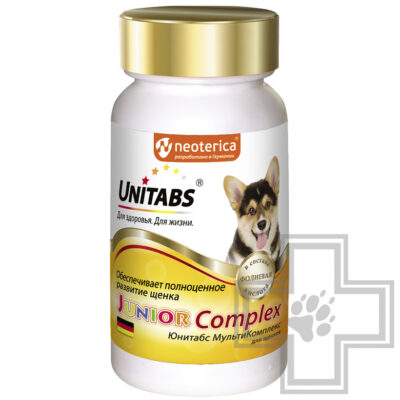 Unitabs JuniorComplex Витаминно-минеральный комплекс для полноценного развития для щенков
