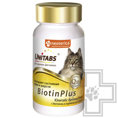 Unitabs BiotinPlus Витаминно-минеральный комплекс для кожи и шерсти для кошек