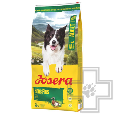 Josera SensiPlus Adult 24/12 Корм для взрослых собак с чувствительным пищеварением, с уткой и рисом