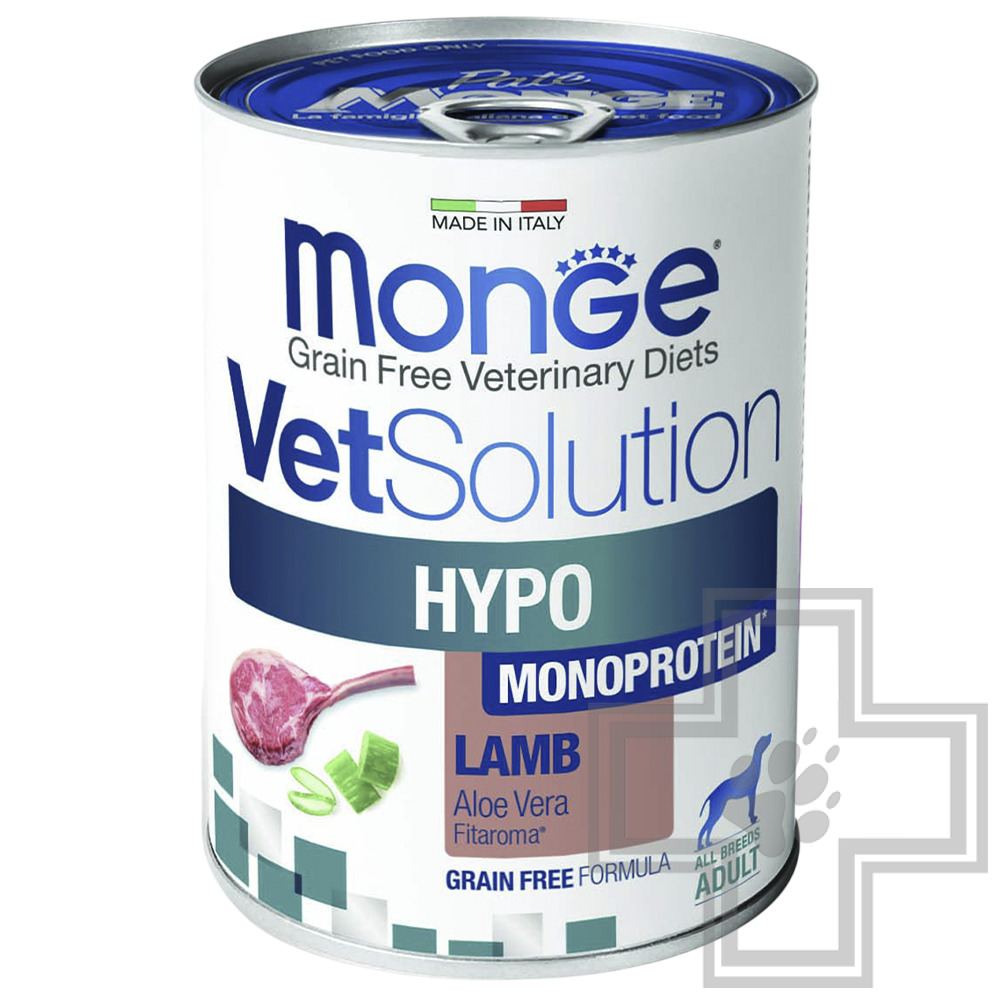 Monge VetSolution Hypo Monoprotein Консервы-диета для собак при пищевой непереносимости, с ягненком