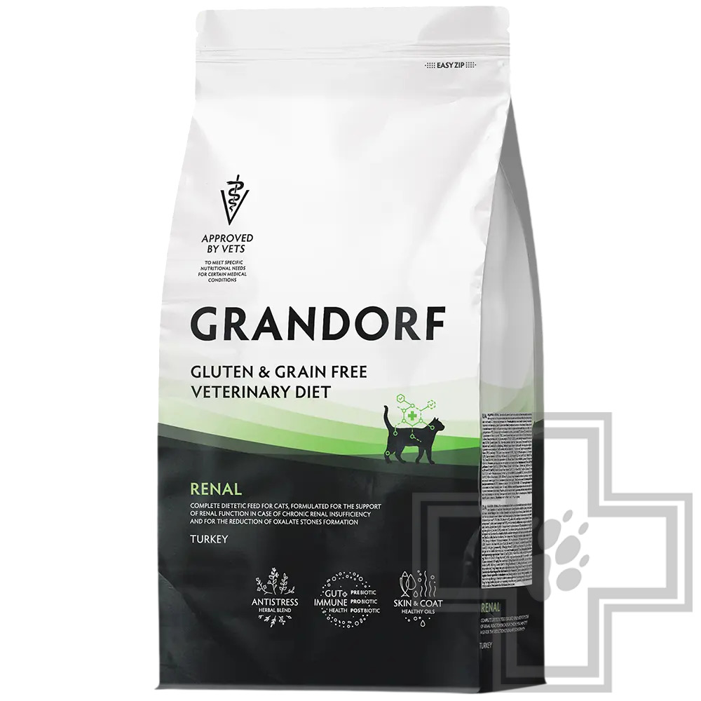 Grandorf Vet Cat Renal Корм-диета для взрослых кошек с почечной недостаточностью, с индейкой