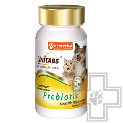 Unitabs Prebiotic Пребиотический комплекс для нормализации пищеварения для собак и кошек