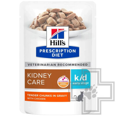 Hill's PD k/d Early Stage Пресервы-диета для кошек при почечной недостаточности, с курицей