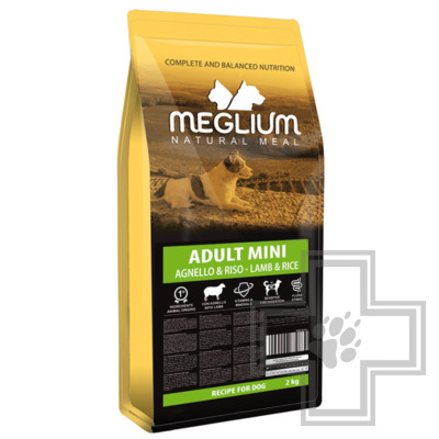 Meglium DOG ADULT MINI Корм для взрослых собак мелких пород, с ягненком и рисом