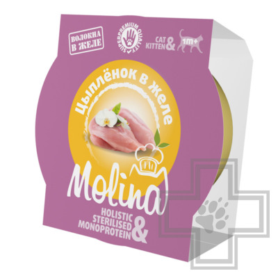 Molina Консервы для котят, цыпленок в желе