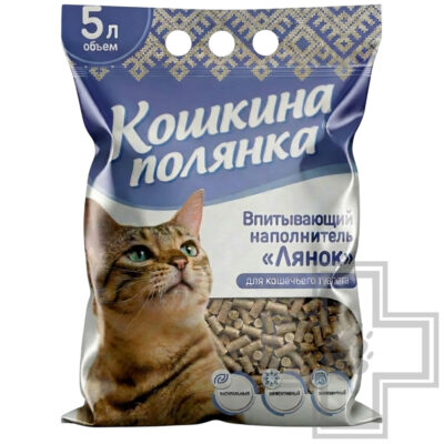 Кошкина полянка Наполнитель "Лянок" впитывающий