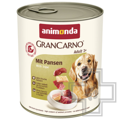 GranCarno Консервы для взрослых собак, с рубцом