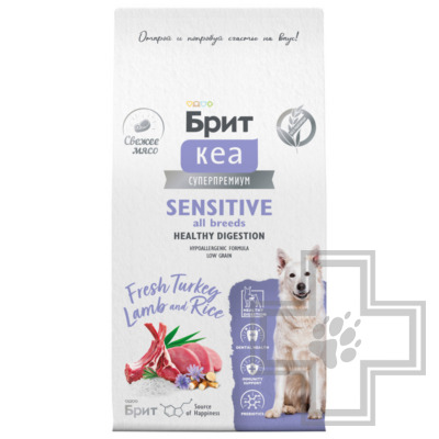 Брит Кеа Adult Sensitive Healthy Digestion Корм для взрослых собак с чувствительным пищеварением