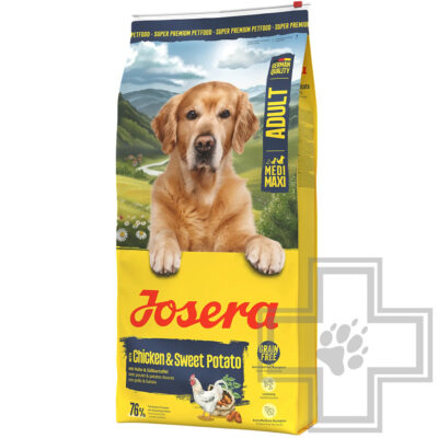 Josera Medi/Maxi Корм для взрослых собак, с птицей и бататом