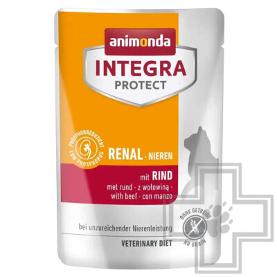 Integra Protect Renal Пресервы-диета для взрослых кошек при заболевании почек, с говядиной