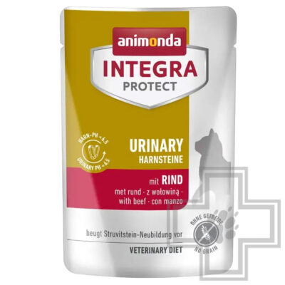 Integra Protect Urinary Harnsteine Пресервы-диета для взрослых кошек при МКБ, с говядиной