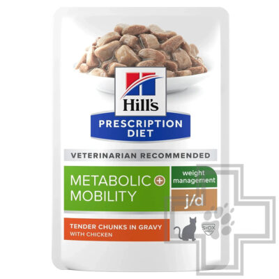 Hill's PD j/d Metabolic + Mobility Пресервы-диета для кошек для поддержания веса и здоровья суставов