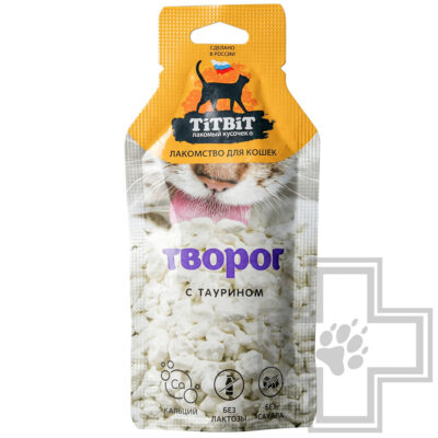 TiTBiT Лакомство Творог с таурином для кошек