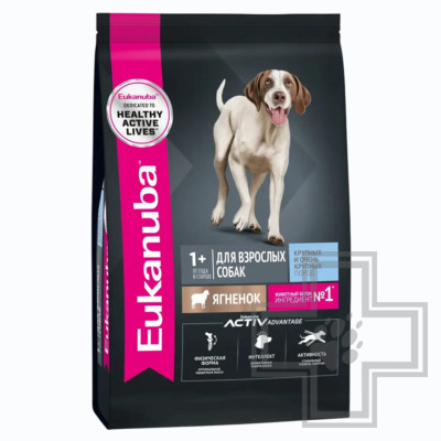 Eukanuba Adult Large Breed Корм для взрослых собак крупных пород, с ягненком