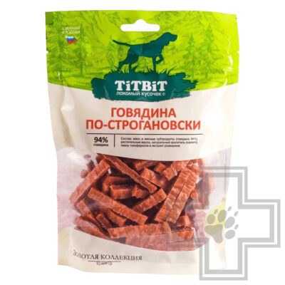 TiTBiT Золотая коллекция Говядина по-строгановки для собак