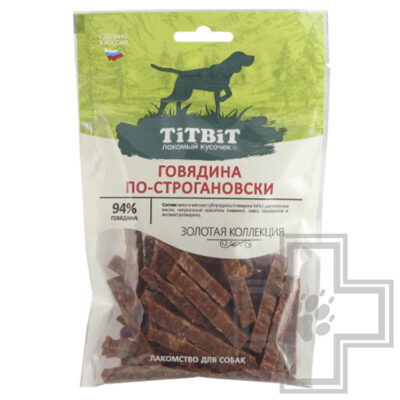 TiTBiT Золотая коллекция Говядина по-строгановки для собак